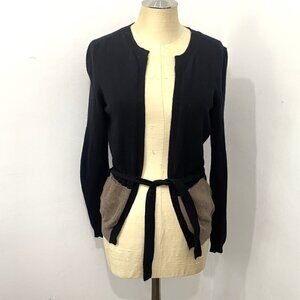 Marni 100% Lana Wool Black Brown Sweater Women's Size 42